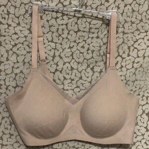 Honeylove Crossover Bra Sand Sz L New